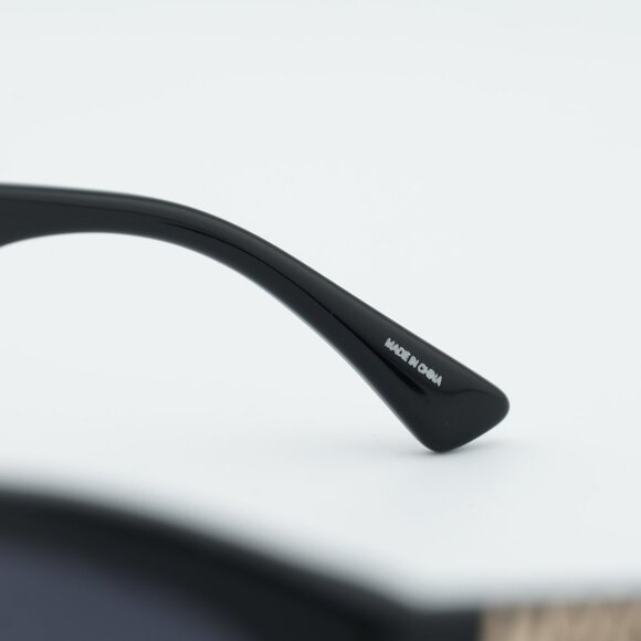 Moschino MOS156/S 0807 9O Sunglasses Black Cat Eye Frame, Grey Lenses main image 6